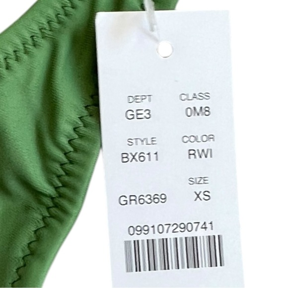 🌻NEW w.tags J. Crew Green Heritage Scoopneck Bikini Top Size XS - Picture 8 of 8